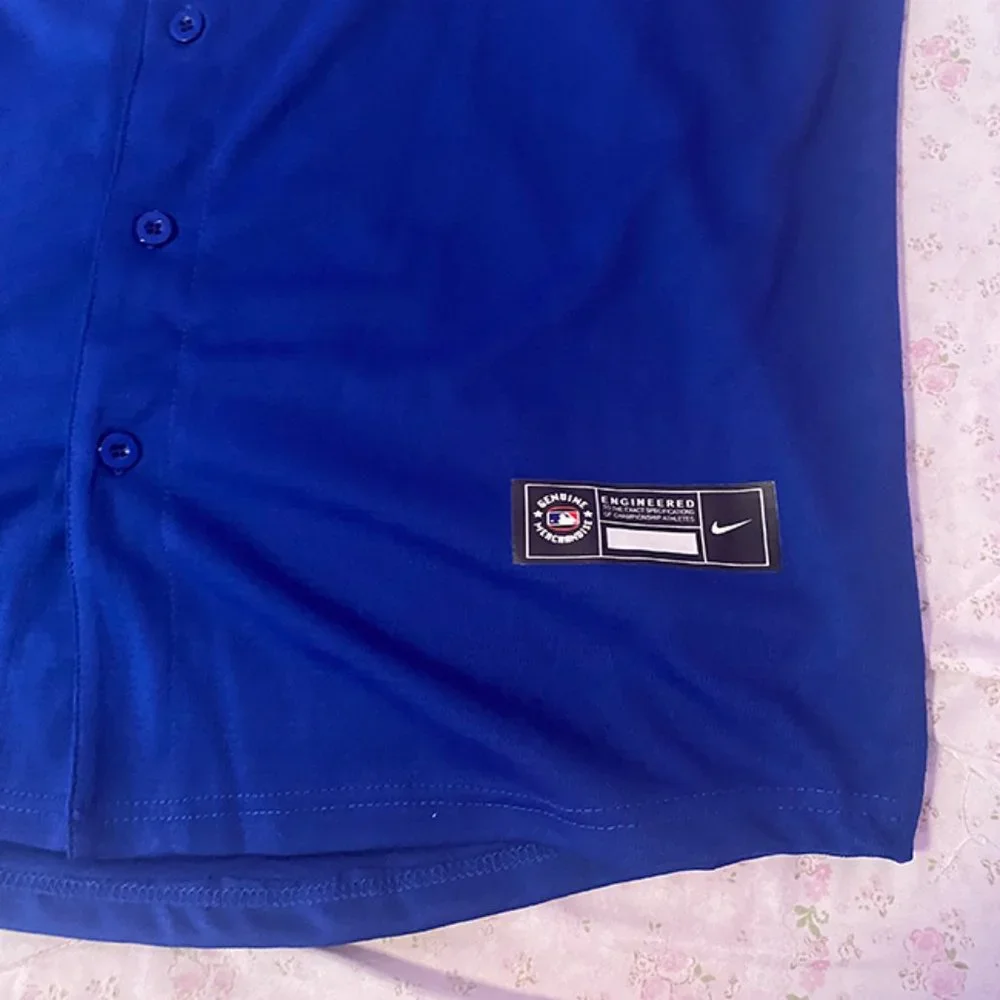 MLB Blue Los Angeles Dodgers Baseball Jersey 18# Yoshinobu Yamamoto Jersey - Picture 6 of 10